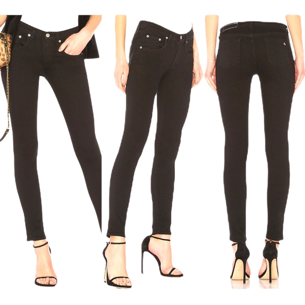 Rag & Bone Skinny Jeans in Coal